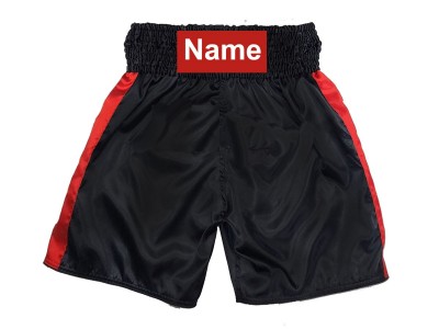 Pantaloncini da boxe personalizzati : KNBSH-033-Nero